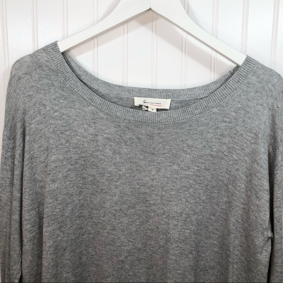 Vince Camuto Split Back Sweater Grey Sz M - Picture 2 of 13